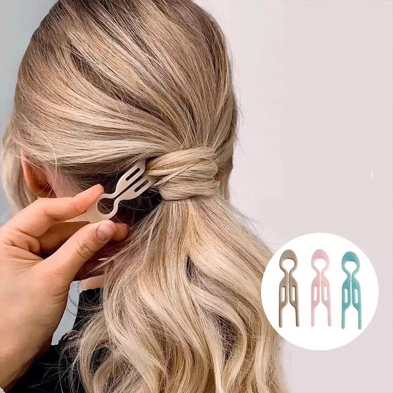 3Pcs/Lot 9cm Plastic U-Shaped Hair Fork For Women Girls Fashion Geometric Hair Sticks Hair Accessories Hairpins Hairstyles