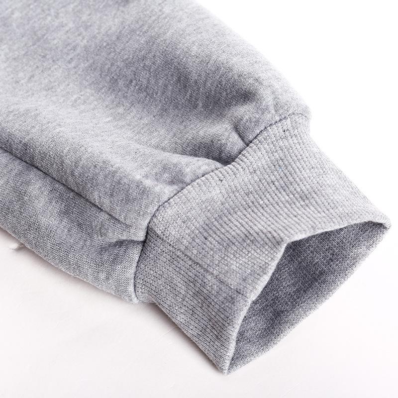 Sweat à capuche décontracté à manches longues pour homme: Couleur unie, Logo cheval brodé, Veste Cardigan zippée