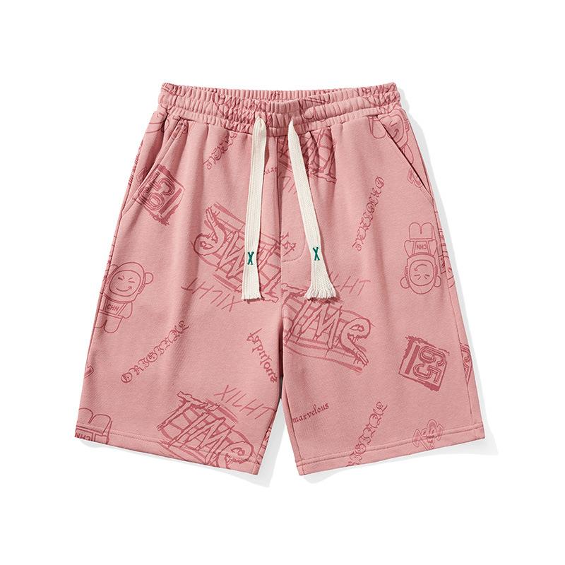 

Шорты, мужские летние капри, свободные беговые брюки, большие спортивные брюки, повседневные пляжные брюки, баскетбольные брюки и модные брюки XXL