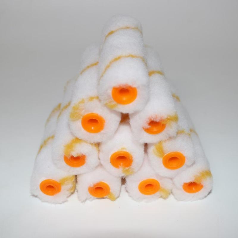 10Pcs 4 Inch Paint Roller Brush Clean Cut Proffesional Paint Roller Sleeves Replacement Paint Edger Brush Tool For Home Wall Cei