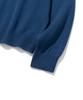 KNITTED Cotton Button Collar Knit Dawn Blue