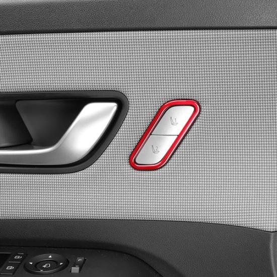 ABS Seat Memory Switch Button Cover Trim For Hyundai Kona 2024 2025 Accessories