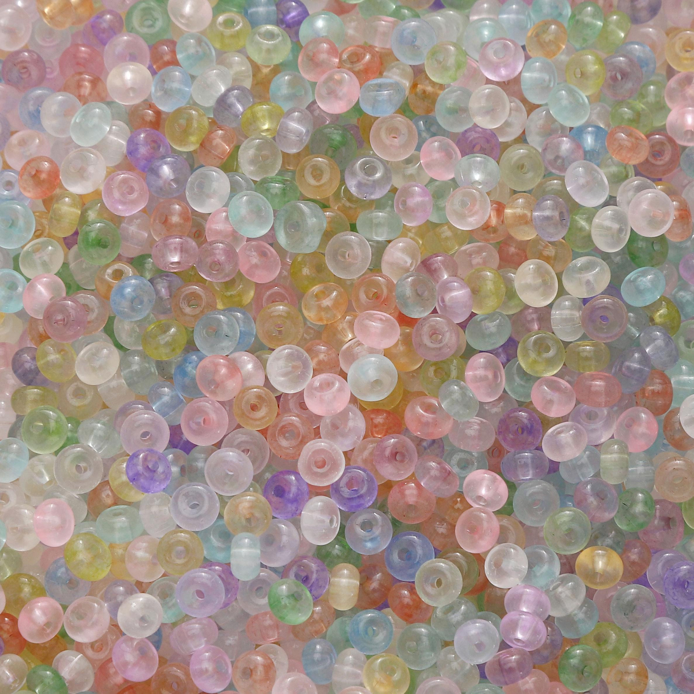 

150 шт. Стеклянные бусины-разделители для серег, браслетов, DIY ювелирных изделий, аксессуары для рукоделия 01