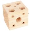 Bird Block Toy Foraging Shredding Wooden   Block Chewing Toy for Lovebirds Cockatiels Budgies