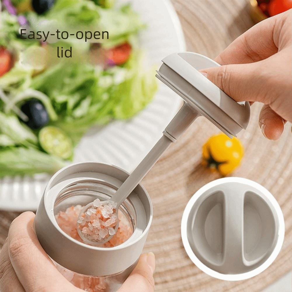 4Pcs Sealed Glass Seasoning Jar Moisture-proof Spice Bottle Salt Storage Container  for Home