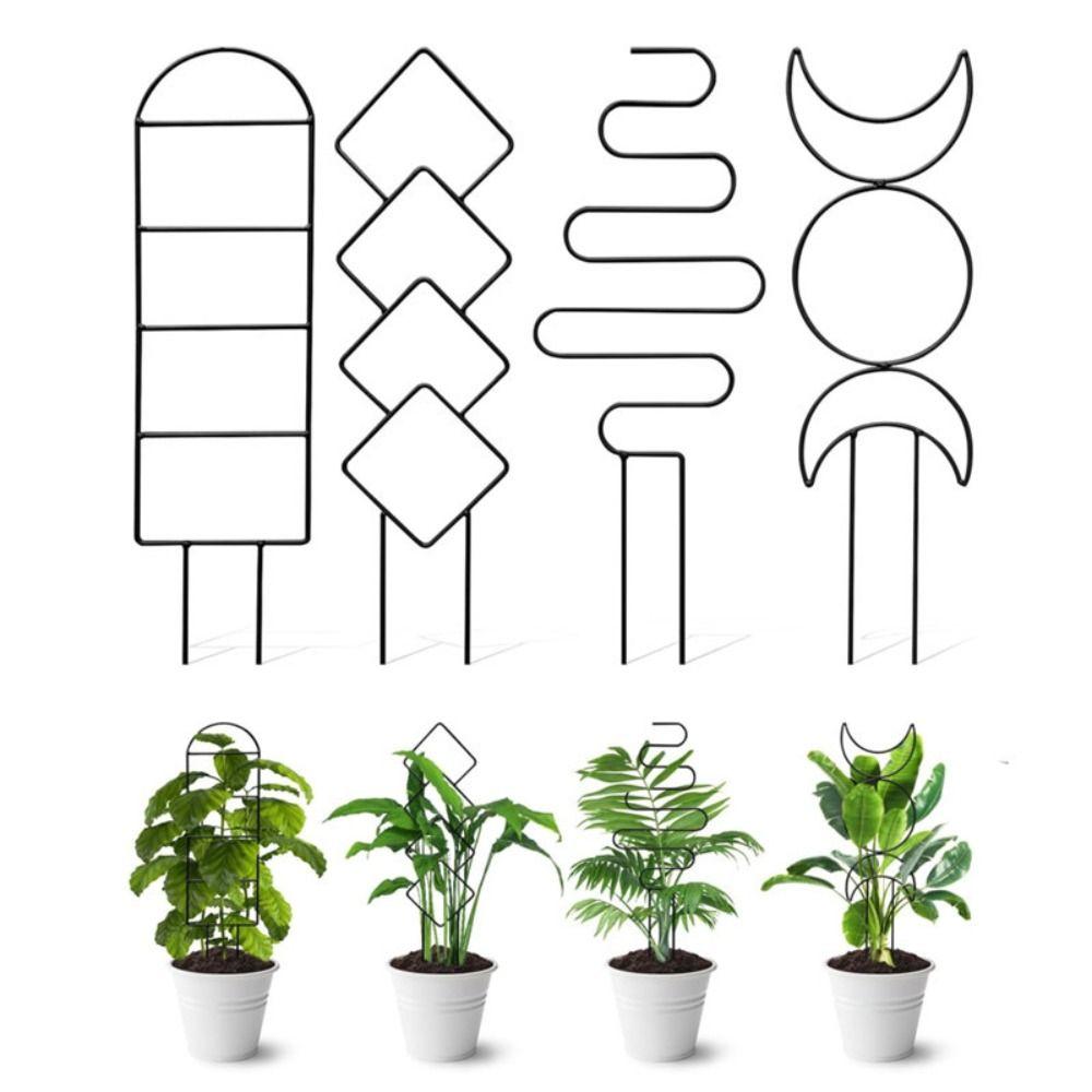 

4pcs Durable Plant Climbing Frame Reusable Flower Pot Holder Plant Trellis Stand Indoor золотой