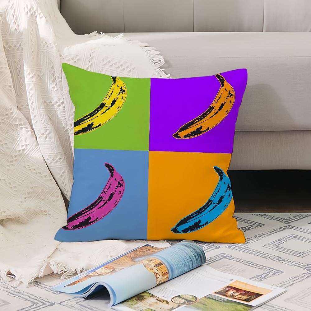Artist A-Andy W-Warhol cushion cover Office Cushions Suitable For Sofa Car Bedroom Decorative Cushion Cover