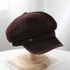 Korean retro contrasting octagonal hat children's four-season versatile face newsboy cap casual temperament painter hat