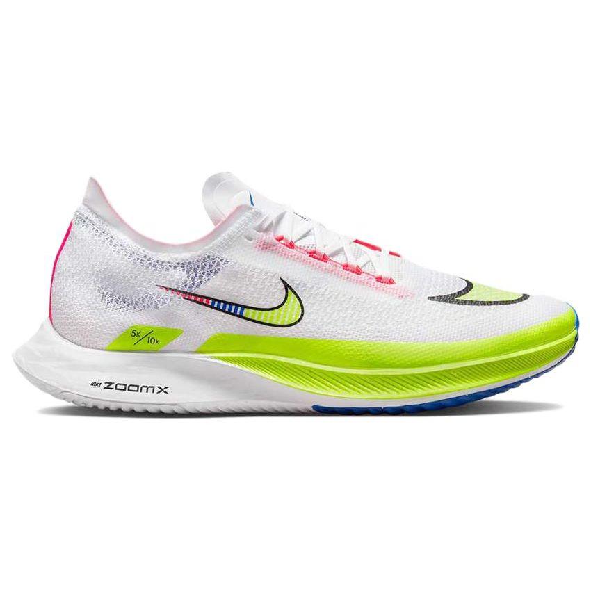 Nike ZoomX Streakfly Premium White Racer Blue Volt Unisex Sneakers Black Fluorescent-Yellow Bright-Crimson DX1626-100