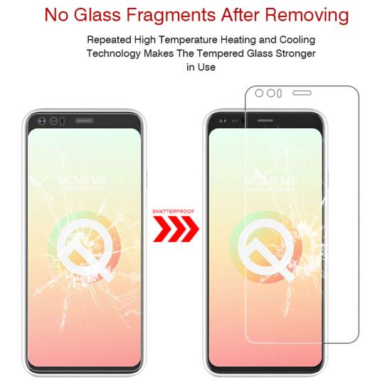 Anti-Scratch Full Cover Tempered Glass Screen Protectors Film for Pixel 4/4XL