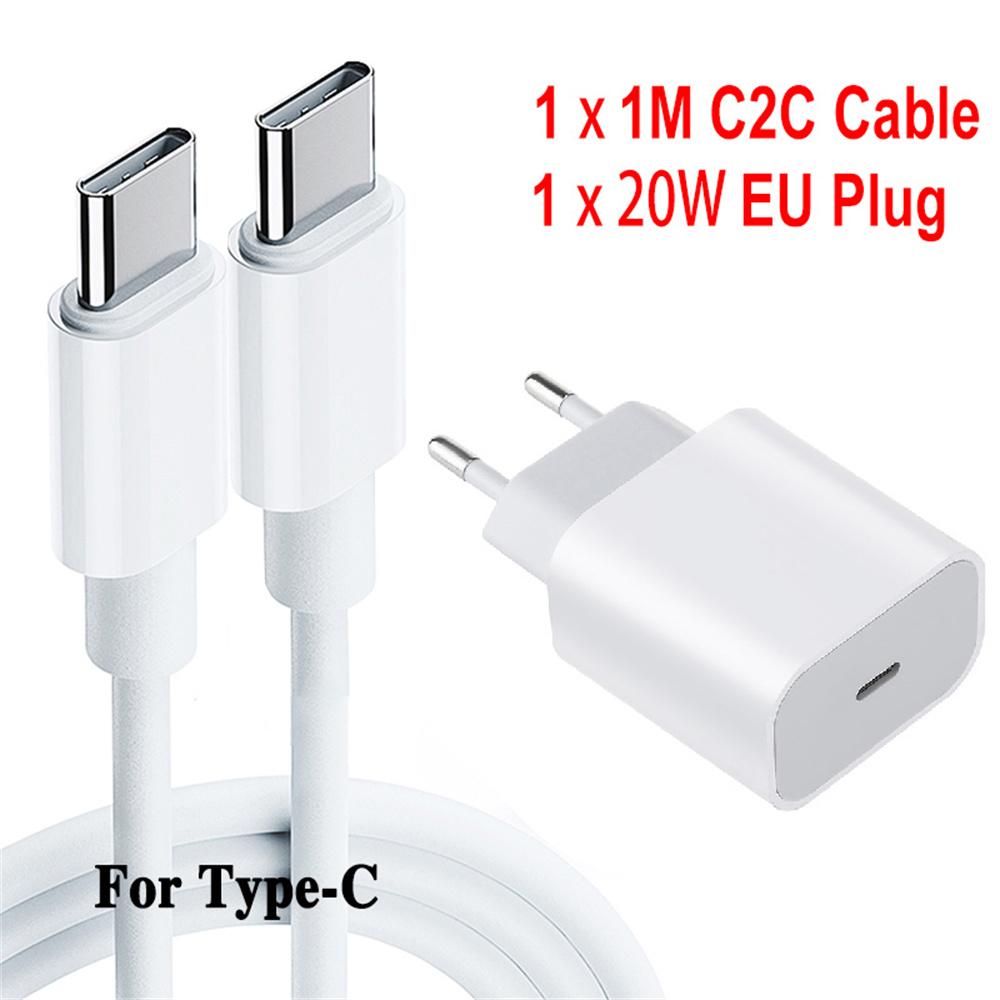 20W PD Charger Fast Charging Type C Phone Charger Adapter For iPhone 15 14 13 Pro Max Mini X XS EU/US Plug Quick Charge Charger