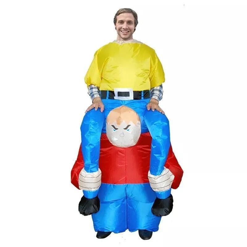Divertente costume gonfiabile da nano cavalcabile