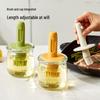 Shi He Silicone Oil Brush Bottle - High-Temperature Resistant for Grilling, Baking, and Pancakes