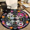 1PC Sugar Skulls Chair Carpet for Office Non-Slip, Lightweight, Machine Washable Rug for Office, Sleeping, Room - Holiday Decoryy251009068