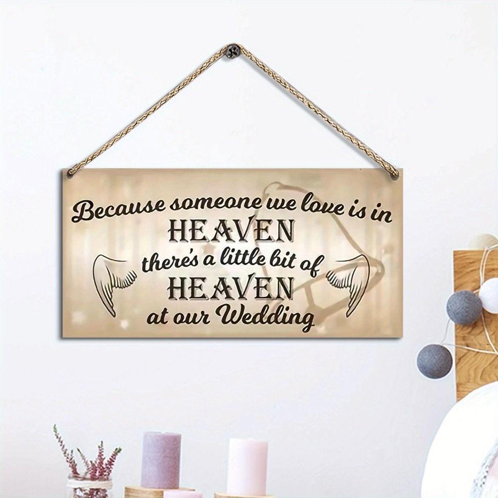 

Wall Art Wooden Hanging Sign Handmade Wall Hanging Tag Wedding Guidance Signs Holiday Party Decor S