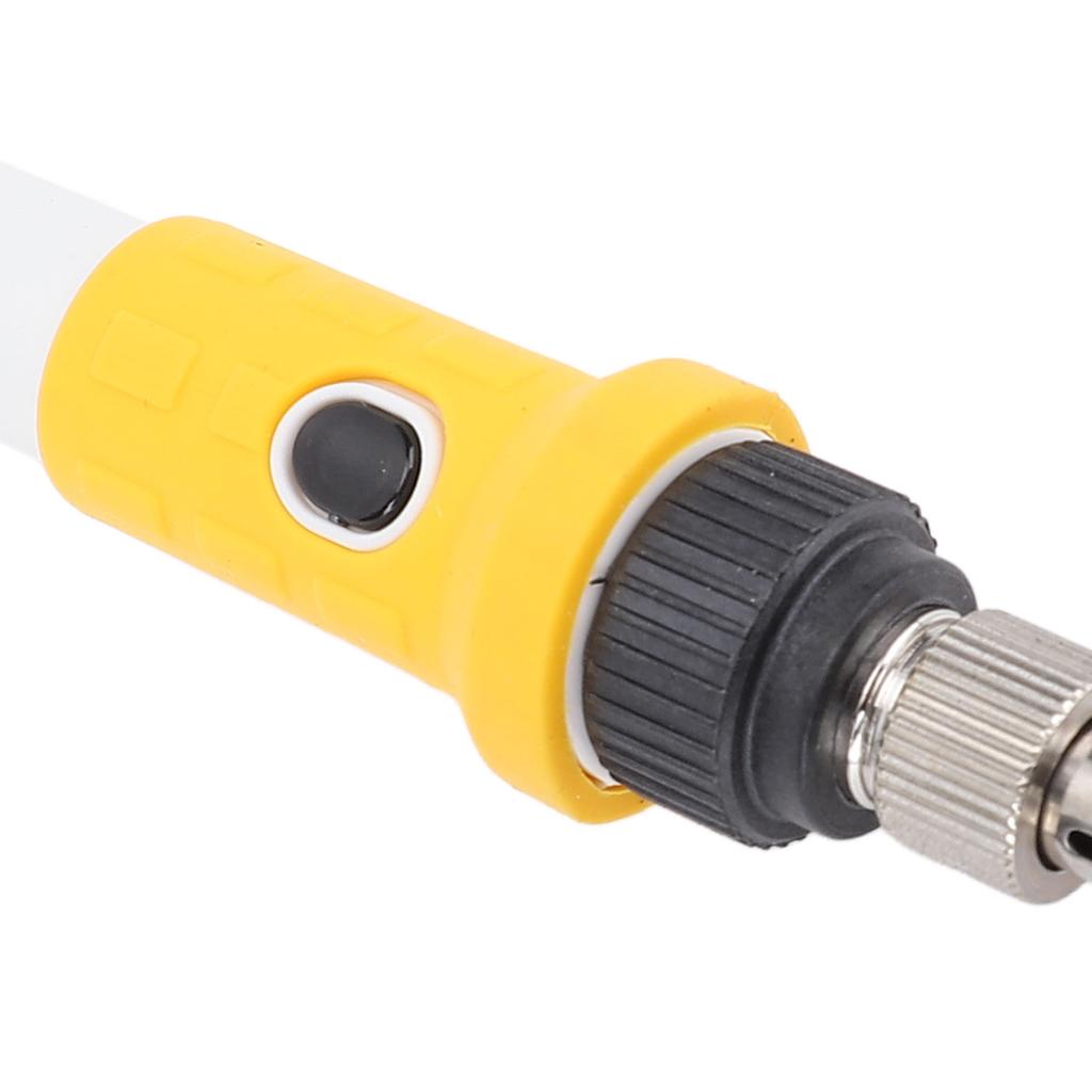 Electric Soldering Iron White DC 12V Insulated Silicone Handle Portable Car Clip Soldering Iron for Repairing