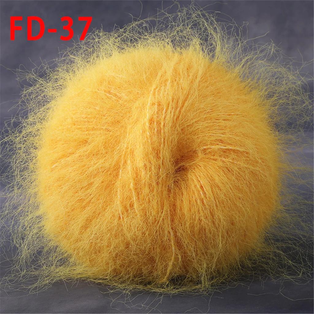 Worsted Faux Long Plush Mink Velvet Cashmere Yarn For DIY Knitting And Crocheting Long Plush Thick Crochet Yarn 1pc 190m 1.76oz