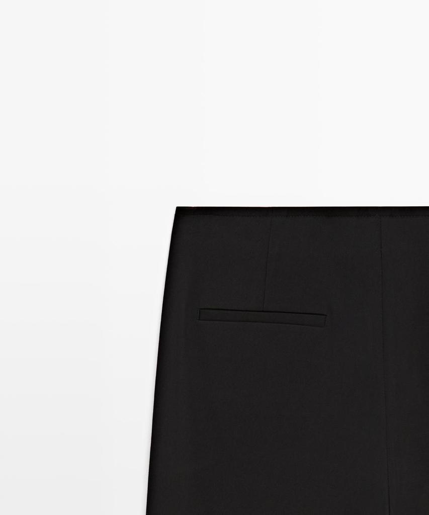 Masimodutti Button Detail Capri Pants