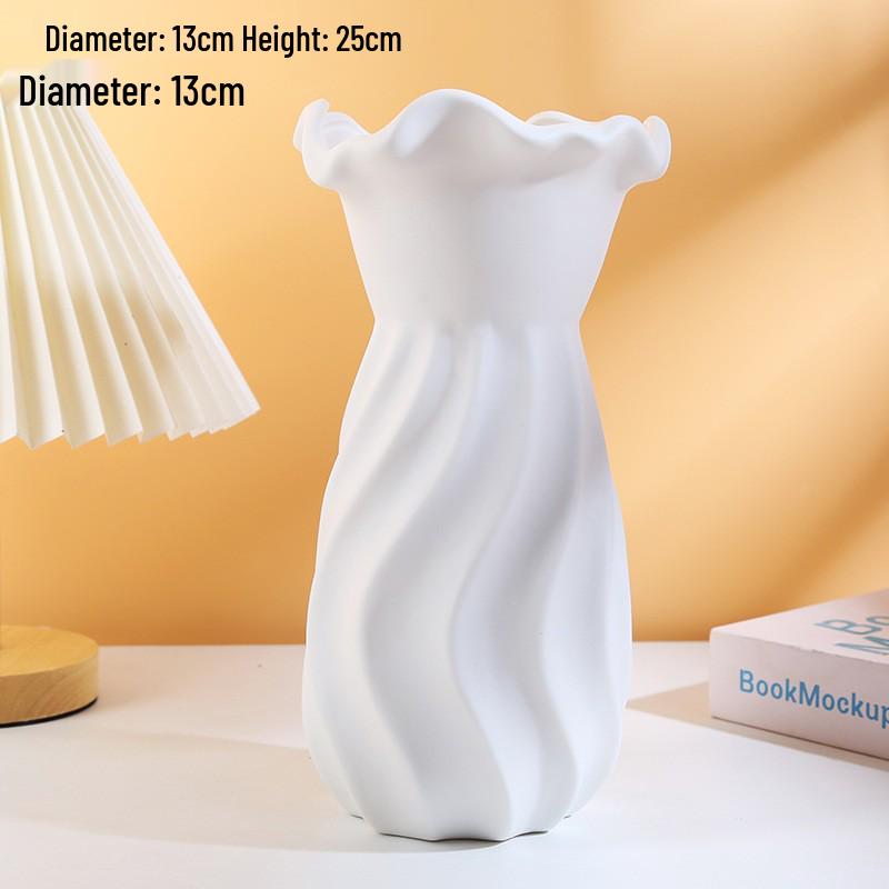 Elegant Ceramic Vase Ornament for Living Room or Dining Table - Light Luxury Home Decoration