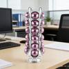 Small Turn Coffee Portion Display Holds 24 Divisions In Sparkling Metal Design Perfect For Small Locations