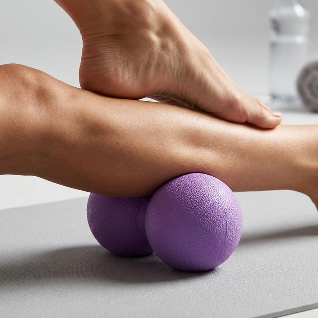 Massage Ball - Double Lacrosse Massage Ball & Mobility Ball For Physical Deep Tissue Massage Tool For Myofascial Release, Muscle Relaxer,