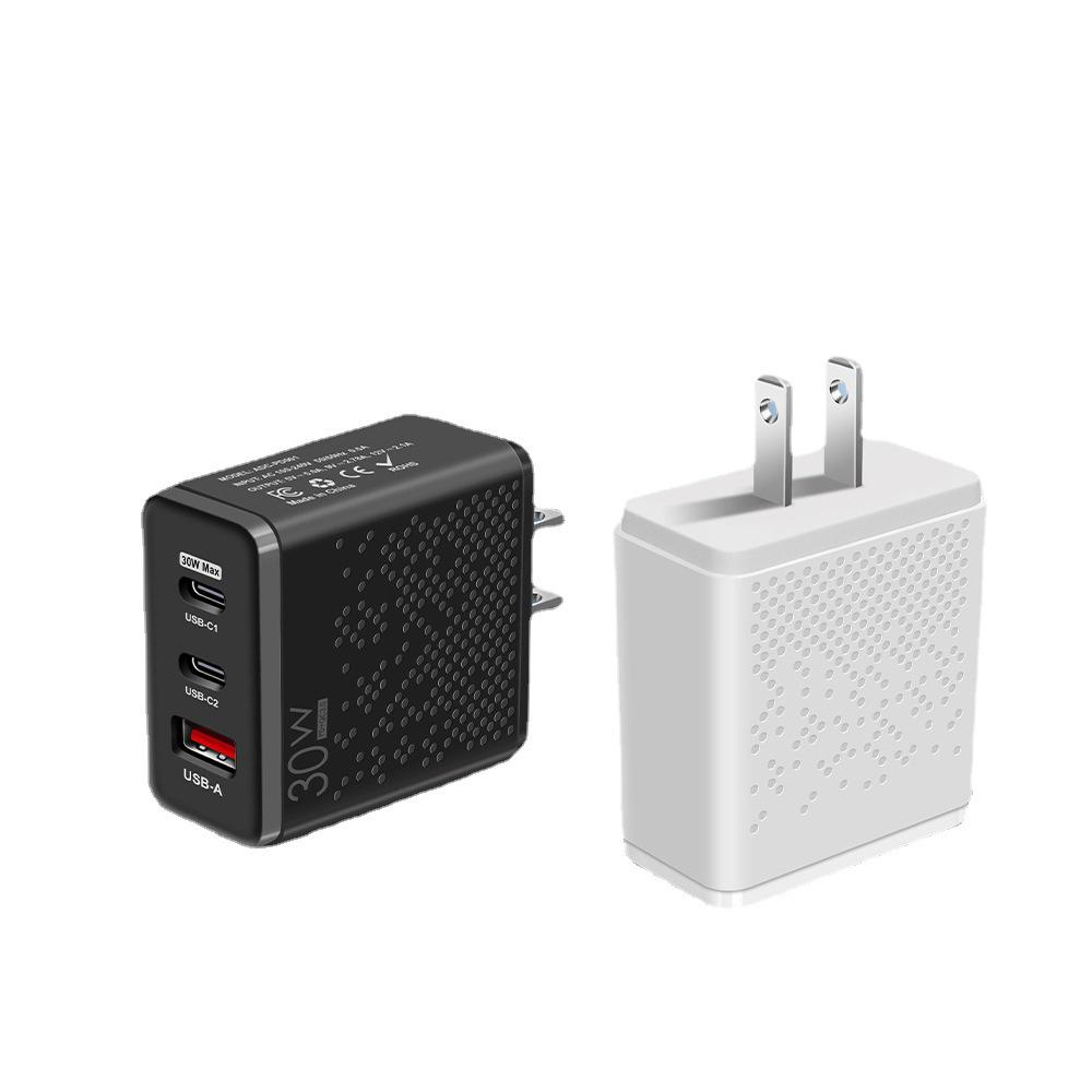 30W Dual-Port Fast Charger Type-C & USB (EU/US)