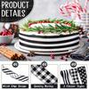 Unique Style European Black And White Ribbon With Stripes And Dots Crafts For