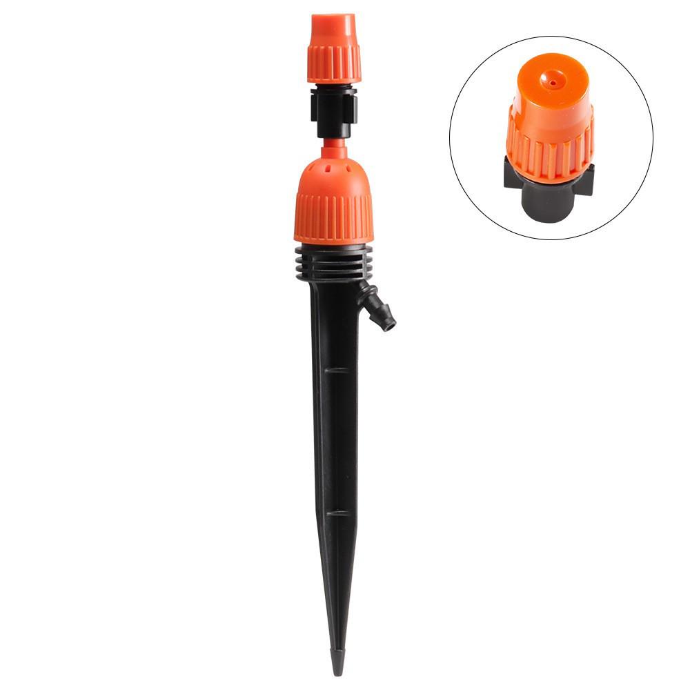 

Регулируемая многоцелевая микроирригационная дождевальная насадка для использования в саду Upgraded ground stake integrated sprinkler чёрный/оранжевый
