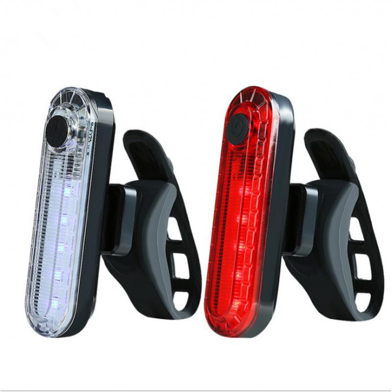 056 USB Rechargeable COB Bicycle Tail Light - High Brightness for Night Riding Safety