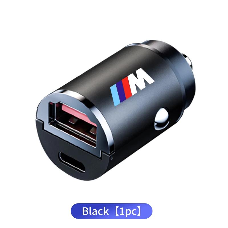 2025 60W Car Charger USB Type-C Fast Charging Cigarette Lighter Accessories For BMW M X1 X3 X5 X6 X7 E30 E90 M3 E84 E83 F25