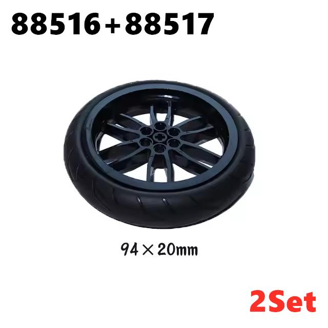 MOC Techniczne Koło Opona Piasta DIY Klocki Samochód Ciężarówka 56145 56908 55982 Budowlane Klocki Konstrukcyjne Kompatybilne Motocykl Wyścigowe Zabawki