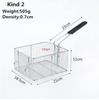Stainless Steel Fryer Screen French Fries Frame Square Filter Net Encrypt Colander Strainers Shaped Frying Fried Mesh Basket