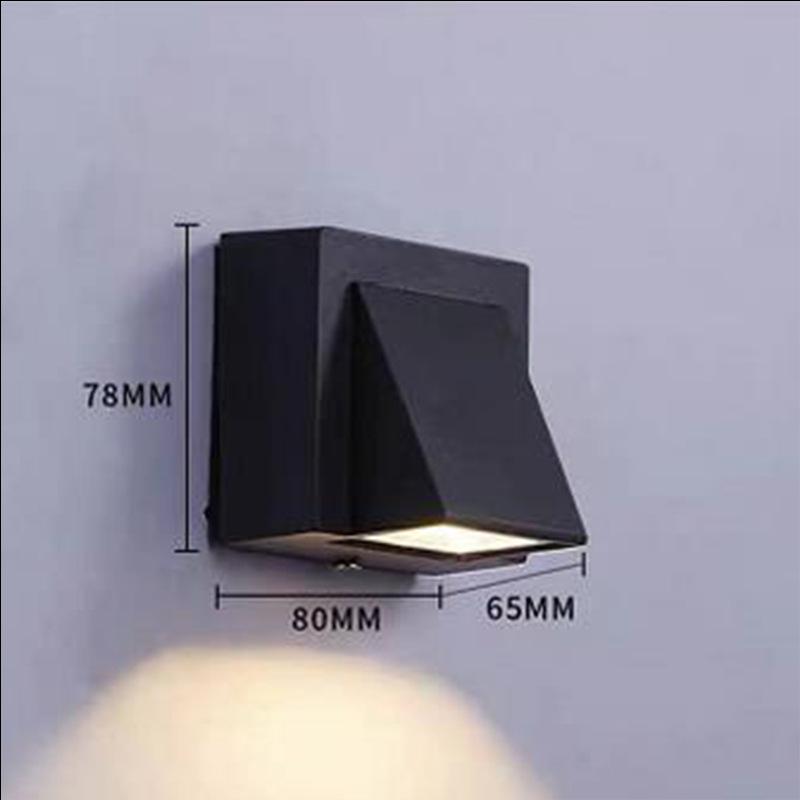 Waterproof Double Head Outdoor Wall Light for Balcony, Terrace, Garden, Doorway, and Aisle - Modern Minimalist Design