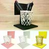 1PC Creative Basketball Hoop Pen Holder Desktop Organizer With Base Space-Saving Decorative Accessory Home, School, Office Decor