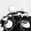Halloween Eyeball Rose Black Fake Flower Single Stem With Eyeballs Ghost Festival Scary Party Decor Role Play Photobooth Props