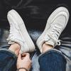 Fashion Men Fashion White Shoes Lace-up Oxfords Shoe Original Leather Flats Platform Sneakers Breathable Street Style Stylish Footwear