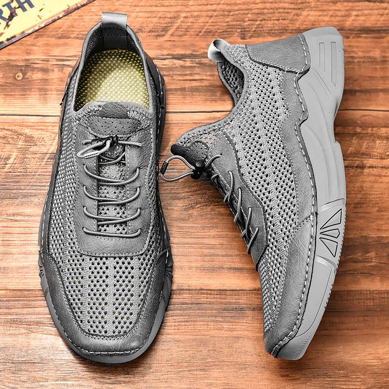 Flying Woven Sneakers Men's New Summer Breathable Mesh Shoes