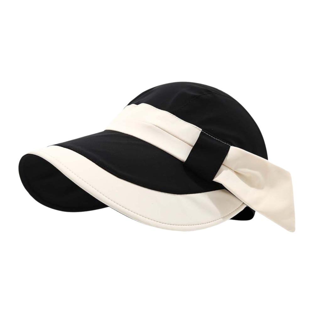 Breathable Wide Brim Sun Cap Polyester Sunscreen Empty Top Hat Women Sunshade Hat  Sport