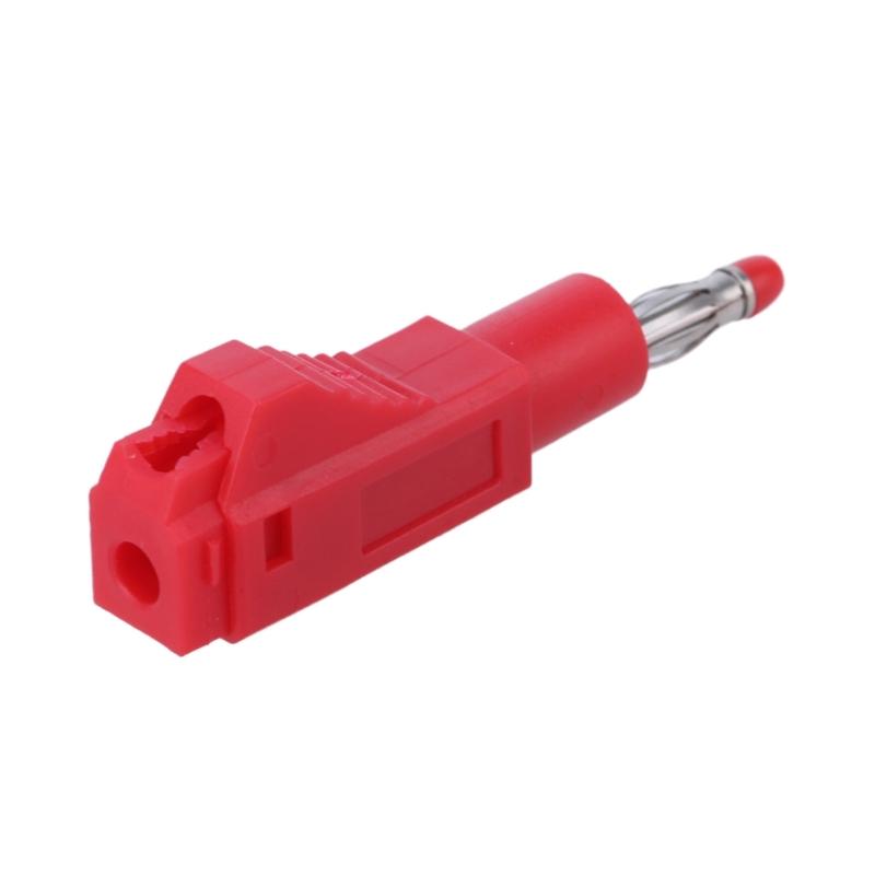 4mm Banana Plug Connectors with Clear Tubing for Electronic Enthusiasts and Engineers