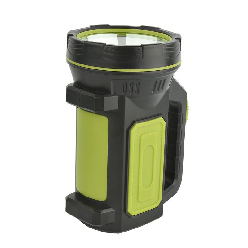 Portable Hand Lamp Rechargeable LED Strong Searchlight Flashlight 2 Lighting Modes Emergency Hiking Camping Energe Saving Torch