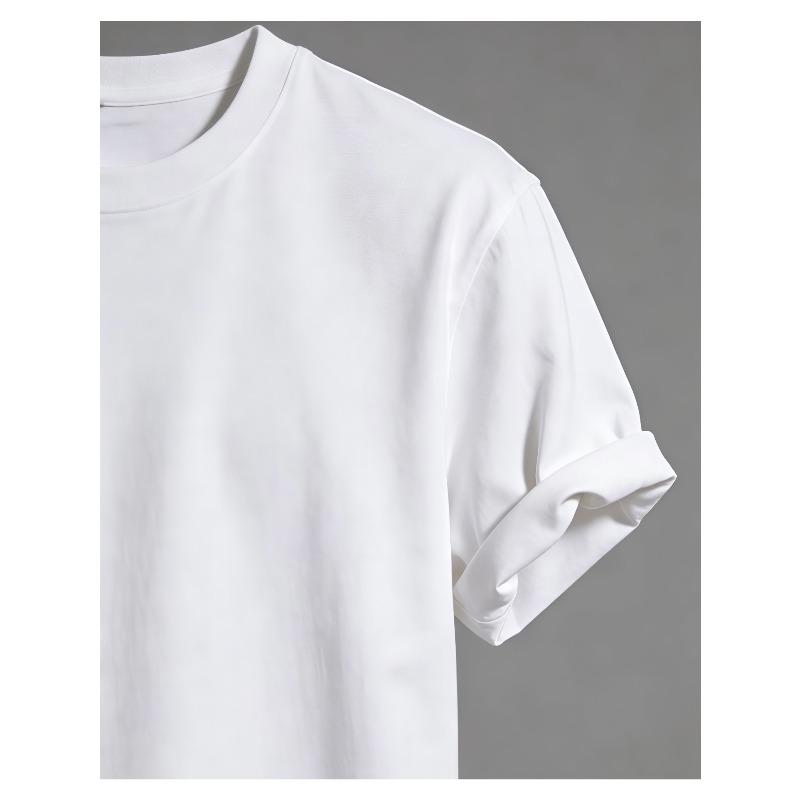Men's Plus Size Streetwear T-Shirt - Alphabet Skeleton Back Print, Cotton Crew Neck Short Sleeve Tee, Regular Fit Casual Top Suitable for Outdoor