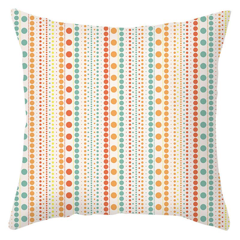 Geometric Floral Pattern Fresh Nordic Style Pillowcase Desk Lunch Break Sleeping Pillow Bedside Pillow Cushion
