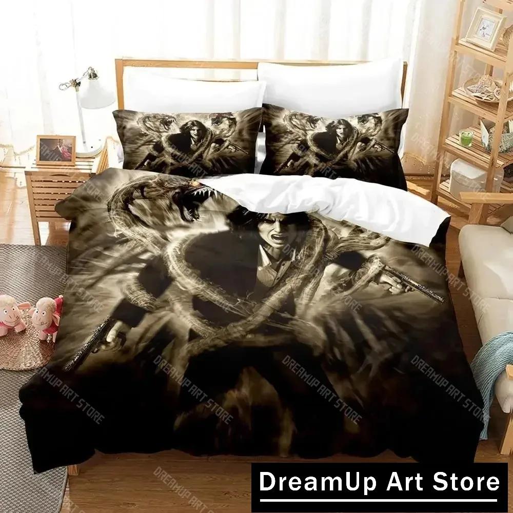 Game The Darkness Bedding Set Single Twin Full Queen King Size Bed Set Adult Kid Bedroom Duvetcover Sets 3D Anime Bed Sheet Set