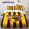 Hawthorn Hawks Muster Bettwäsche Set Bettbezug Kissenbezug Heimdekoration Geschenk (1 Bettbezug + 2 Kissenbezüge, ohne Füllung)