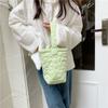 111 candy color sweet quilted flower bucket bag snack walking hand carrying small bag student girl