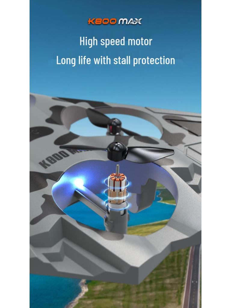 Cross-border K800max Durable Drone: Remote-Controlled Fixed-Height Quadcopter with Stunt Roll and Throw-and-Fly Features
