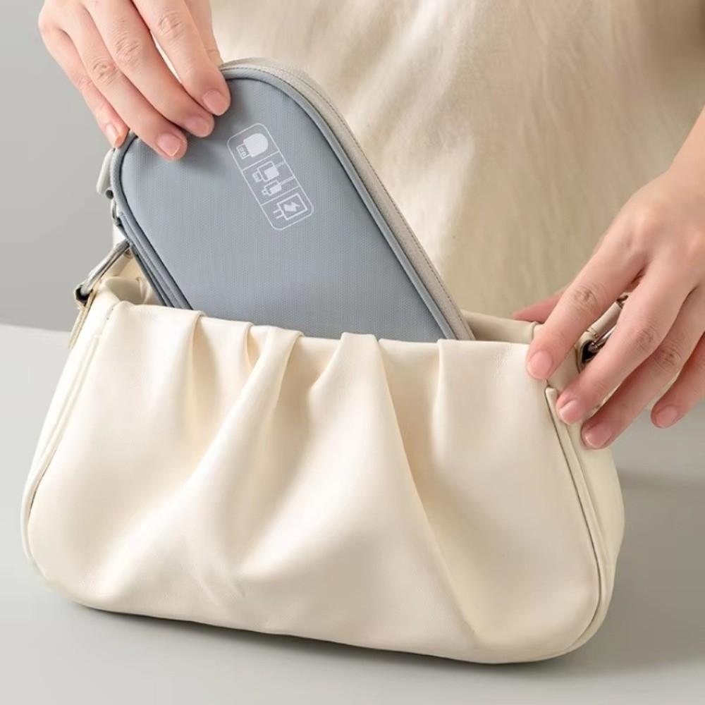 Multifunctional Electronic Cable Organizer Pouch Waterproof Portable Electronics Storage Bag Dustproof Handheld Digital Bag
