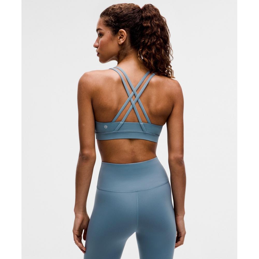 Lululemon Energy Bra  MeDium Support  B D Cups Steel Blue