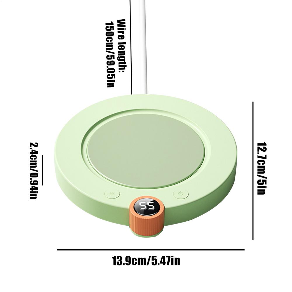 1PC Intelligent Thermostatic Heating Coaster Portable Tea Warmer Fast Heating Home Desk Heating Coaster for Home Studio Travel