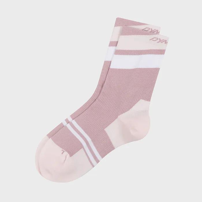 Running Diagonal Stripe Crew Socks_Pink YUA26S14P5